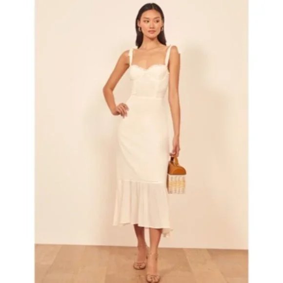 Reformation Nikita Dress | Ivory ๐SALE๐ NEW - Picture 14 of 16